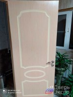 шпонированная дверь беленый дуб